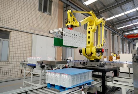 膜包水碼垛纏繞包裝線