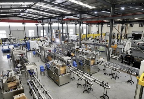 化工原料瓶裝箱包裝線